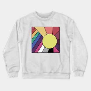 Retro Rainbow Sunshine Crewneck Sweatshirt